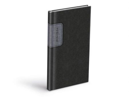 Diář týdenní T806 PU gray/dak gray 2026 / 10,1cm x 10,1cm / 7781512