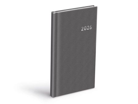 Diář týdenní T806 PVC dark gray 2026 / 9,9cm x 9,9cm / 7781510