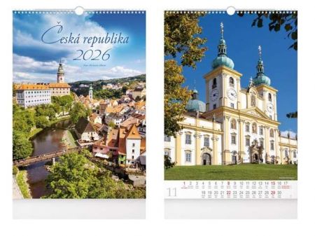 Kalendář nástěnný Česká republika 2026 / 50cm x 32cm / 1061627