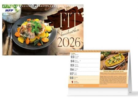 Kalendář stolní FIT kuchařka 2026 / 23cm x 23cm / 1061648