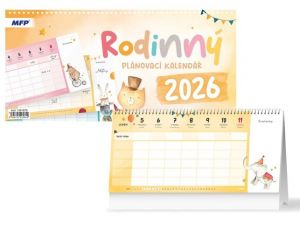 Kalendář stolní Rodinný - plánovací 2026 / 30cm x 30cm / 1061679