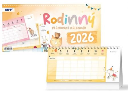 Kalendář stolní Rodinný - plánovací 2026 / 30cm x 30cm / 1061679
