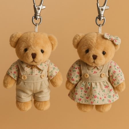 Roztomilý plyšový přívěsek medvídek