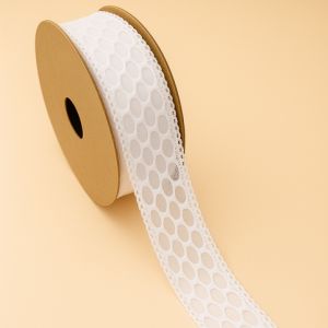 Dekorační stuha bílá  2,5cm