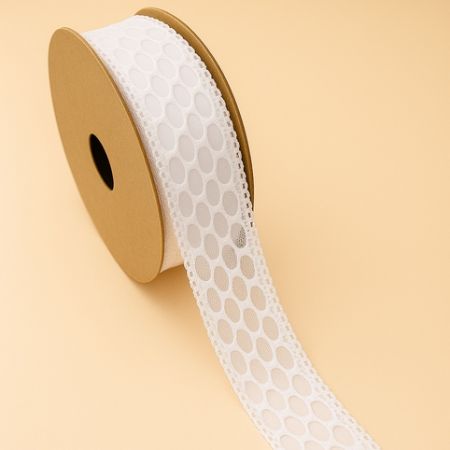 Dekorační stuha bílá  2,5cm