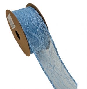 Dekorační stuha modrá 3,8 cm