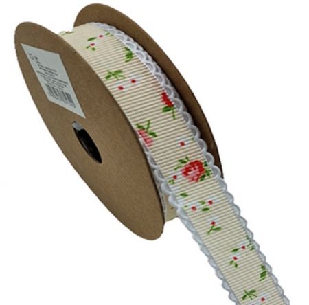 Dekorační stuha krémová 2 cm