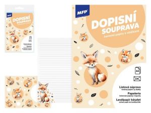 Dopisní papír barevný LUX 5+10 (Liška)