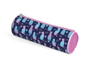 Penál etue válcová Lovely Cats
