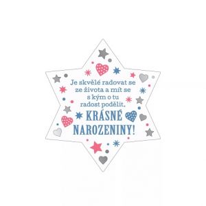 ALBI Plaketka hvězda - Narozeniny