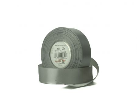 ALIGA stuha 6/32m -18 stříbr. hladká