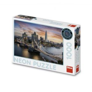 Soumrak nad Tower Bridge 1000 - neon puzzle