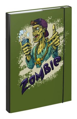 II jakost Desky na školní sešity A4 Zombie - BAAGL