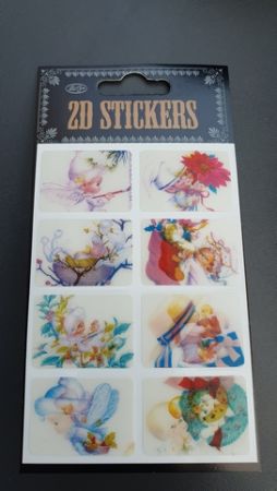 Nálepky samolepky 2D měnící anděl 1 arch