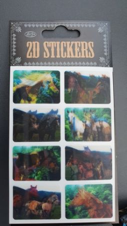 Nálepky samolepky 2D měnící koně II. 1 arch