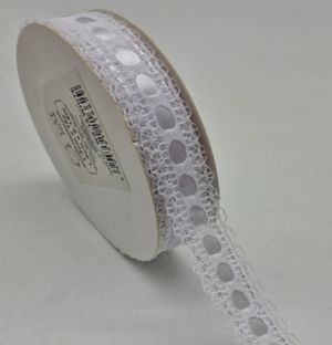 Dekorační stuha bílá 1,5cm