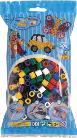HAMA MAXI Zažehlovací korálky mix zákl. barev 500ks