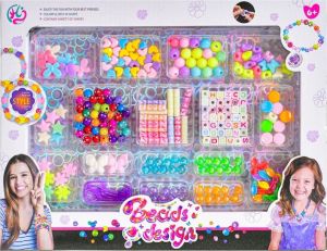 Sada na výrobu šperků – barevné korálky