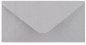 Obálka DL 11x22cm metalická stříbrná