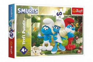 Puzzle Šmoulové - Začarovaný les 60 dílků