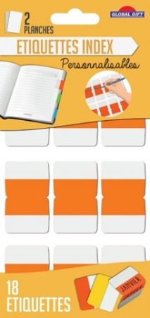 Etikety GG 195303 oranžové INDEX