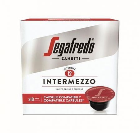 Kávové kapsle "Intermezzo", kompatibilní s Dolce Gusto, 10 ks, SEGAFREDO 2960