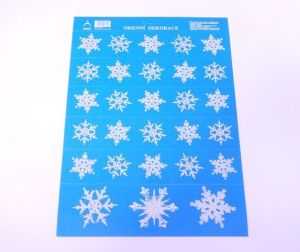 Vánoční okenní dekorace-Sněhové vločky