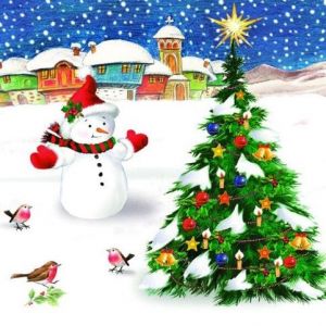 Ubrousky DAISY Sněhulák a stromek (SD_GW_013901)