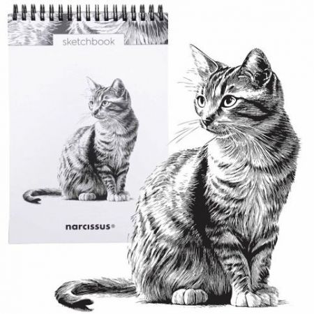 Skicovací notes A5 SP 60l čistý Kočka