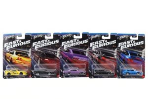 HW Tematický 5 druhů angličák - Rychle a zběsile HNR88, mix, 1 ks