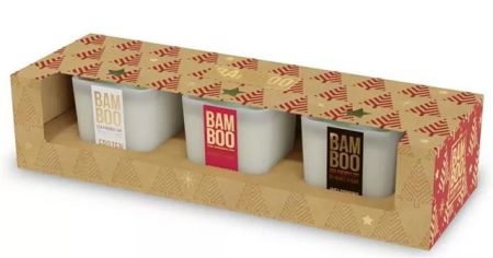 ALBI Vánoční sada 3 svíček Heart and Home Nature - Zimní procházka