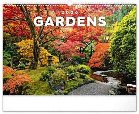 Kalendář nástěnný Zahrady 2026, 48 x 33 cm / PGN-35196-L