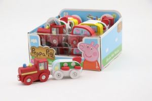 Dřevěná lokomotiva s vagónkem Prasátko Peppa