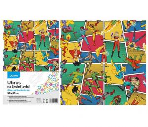 Ubrus na školní lavici SUPERHRDINOVÉ LUMA