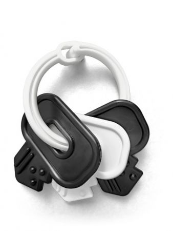 Přívěsky klíče černobílé