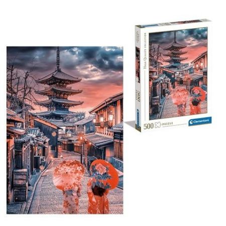 Puzzle 500 dílků Večer v Kjótu