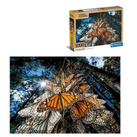 Puzzle 1000 dílků Compact nat geo monarch butterflies