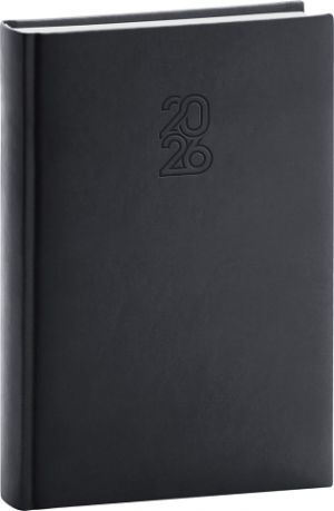Diář denní Aprint 2026, černý, 15 x 21 cm / PGD-DA5AP-6464