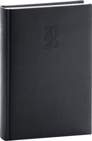 Diář denní Aprint 2026, černý, 15 x 21 cm / PGD-DA5AP-6464