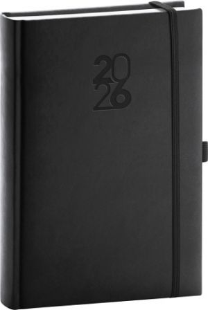 Diář denní Aprint Top 2026, černý, 15 x 21 cm / PGD-DA5AT-6001