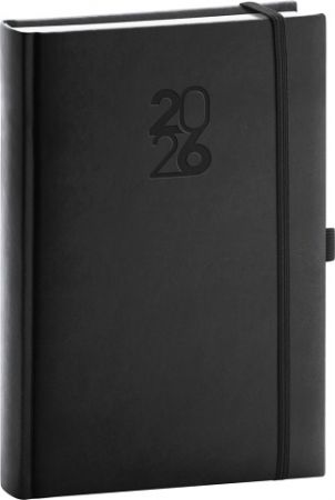 Diář denní Aprint Top 2026, černý, 15 x 21 cm / PGD-DA5AT-6001