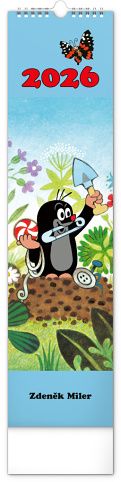 Kalendář nástěnný Krteček – Krtko 2026, 12 x 48 cm / PGN-35758-L
