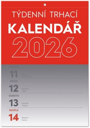 Kalendář nástěnný Trhací týdenní 2026, A5 / PGN-35723