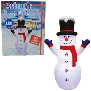 Nafukovací svítící sněhulák 245 cm
