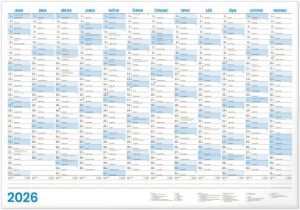 Kalendář roční 2026, B1, 96,4 x 67 cm / PGN-35766