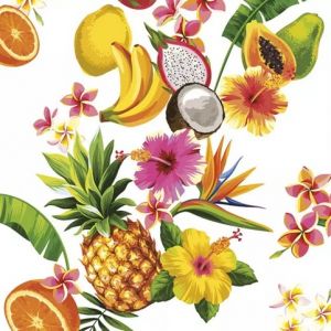 Ubrousky MAKI L (20ks) Tropical Mix on White