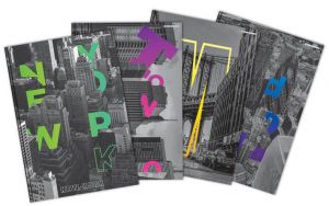 Záznamní kniha A4/96l 70g TOP City čtv. /5/ měkká obálka