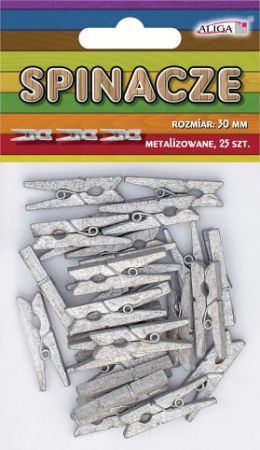 ALIGA količky SPIN-0615 30mm SILVER 25ks