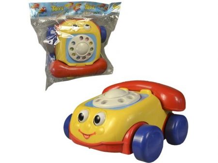 Telefon se šnůrkou, na tahání, 18 cm