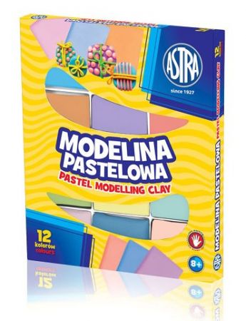 ASTRA Modelina 12 barev pastelová